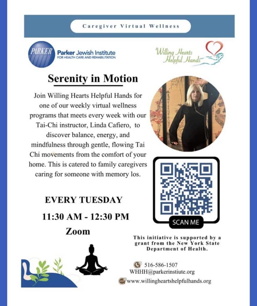 Free Virtual Tai Chi for Family Caregivers Every Tuesday